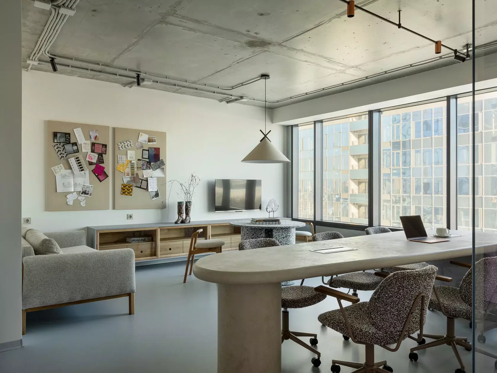Офис студии MUZA design, 65 м² — мебель ПОДХОЖУ